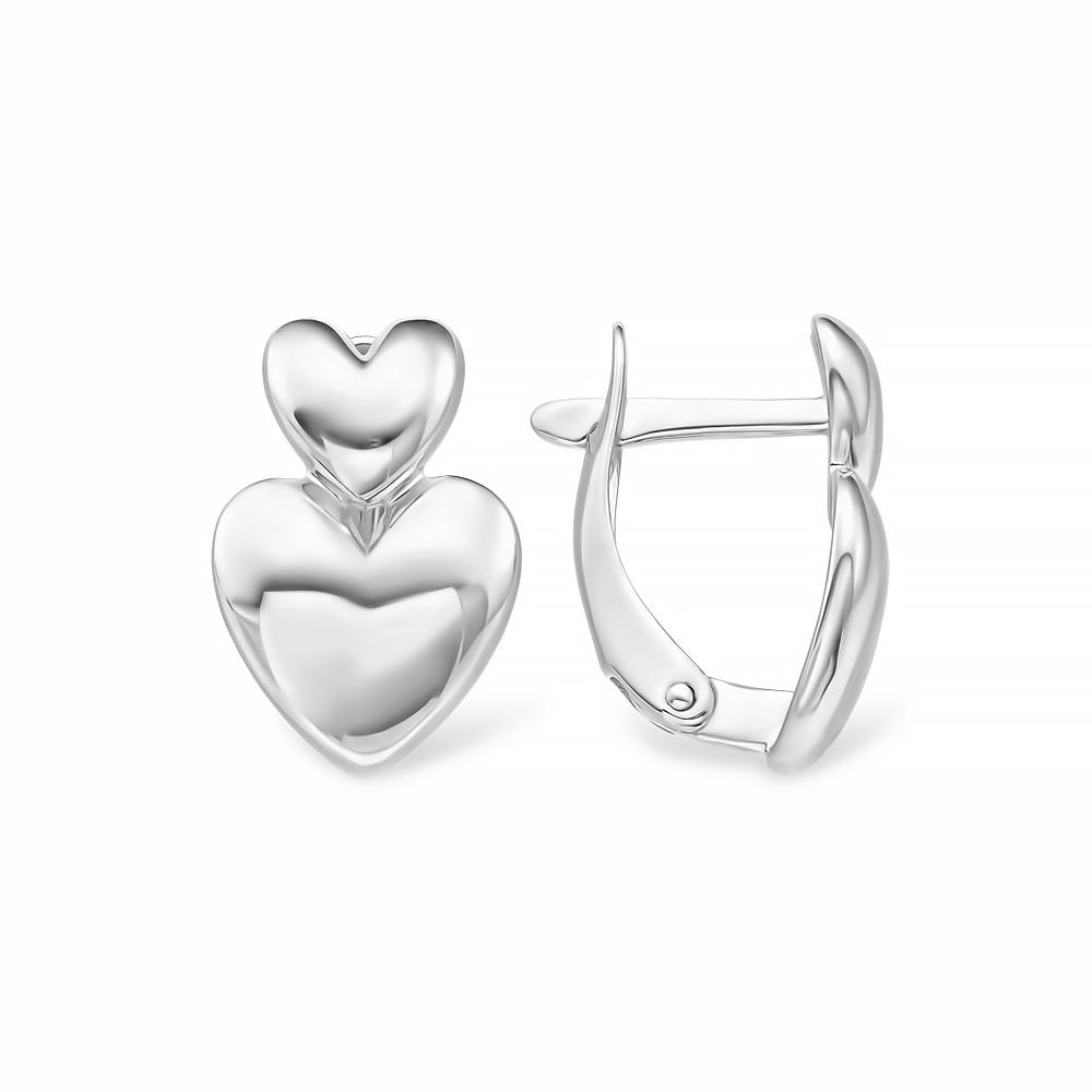 Серьги с английским замком 7 Карат, белое серебро 925 проба (7 Карат, Беларусь)