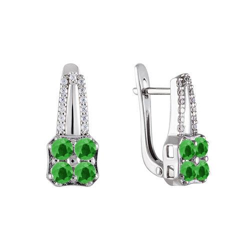 Серьги с английским замком СБ Золото,  серебро 925 проба (СБ Золото, Россия)