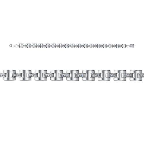 Браслет декоративный DELTA,  серебро 925 проба, вставка фианит