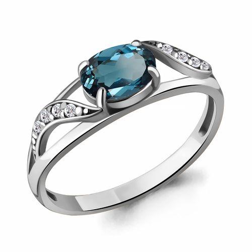 Кольцо декоративное Aquamarine,  серебро 925 проба, вставка фианит (Aquamarine, Россия)
