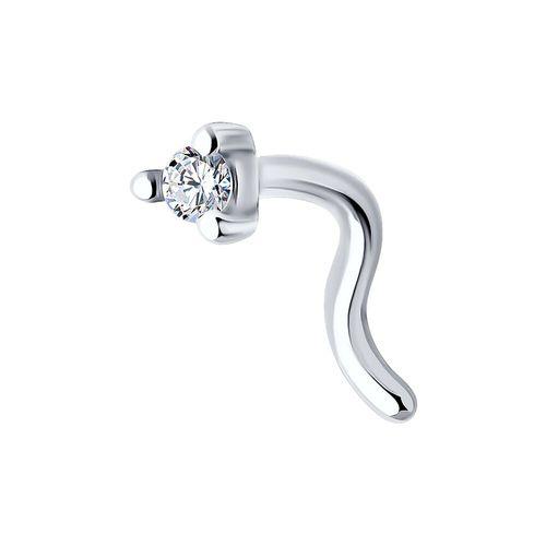 Пирсинг в нос Diamant,  серебро 925 проба