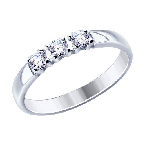 Кольцо декоративное Diamant,  серебро 925 проба, вставка фианит