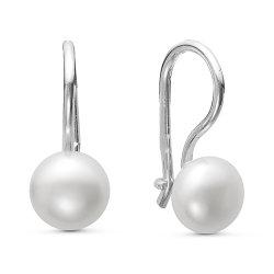 Серьги длинные Zlato,  серебро 925 проба, вставка жемчуг (Zlato, Россия)