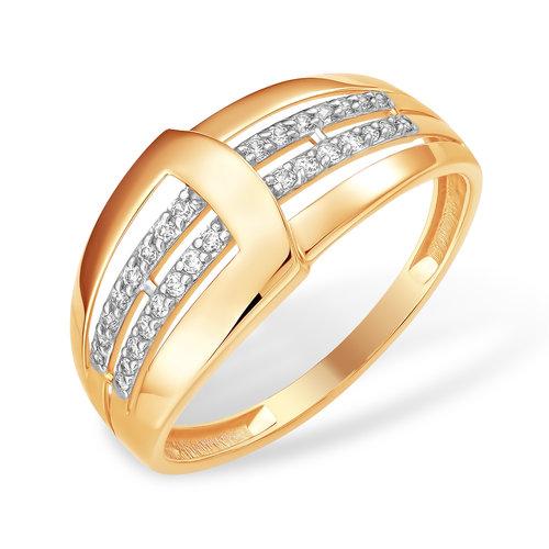 Кольцо декоративное 7 Карат, красное золото 585 проба, вставка фианит (7 Карат, Беларусь)