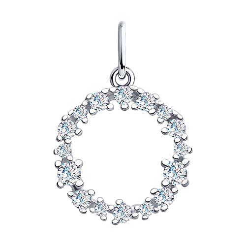 Подвеска декоративная Sokolov и Diamant,  серебро 925 проба, вставка фианит (Sokolov и Diamant, Россия)