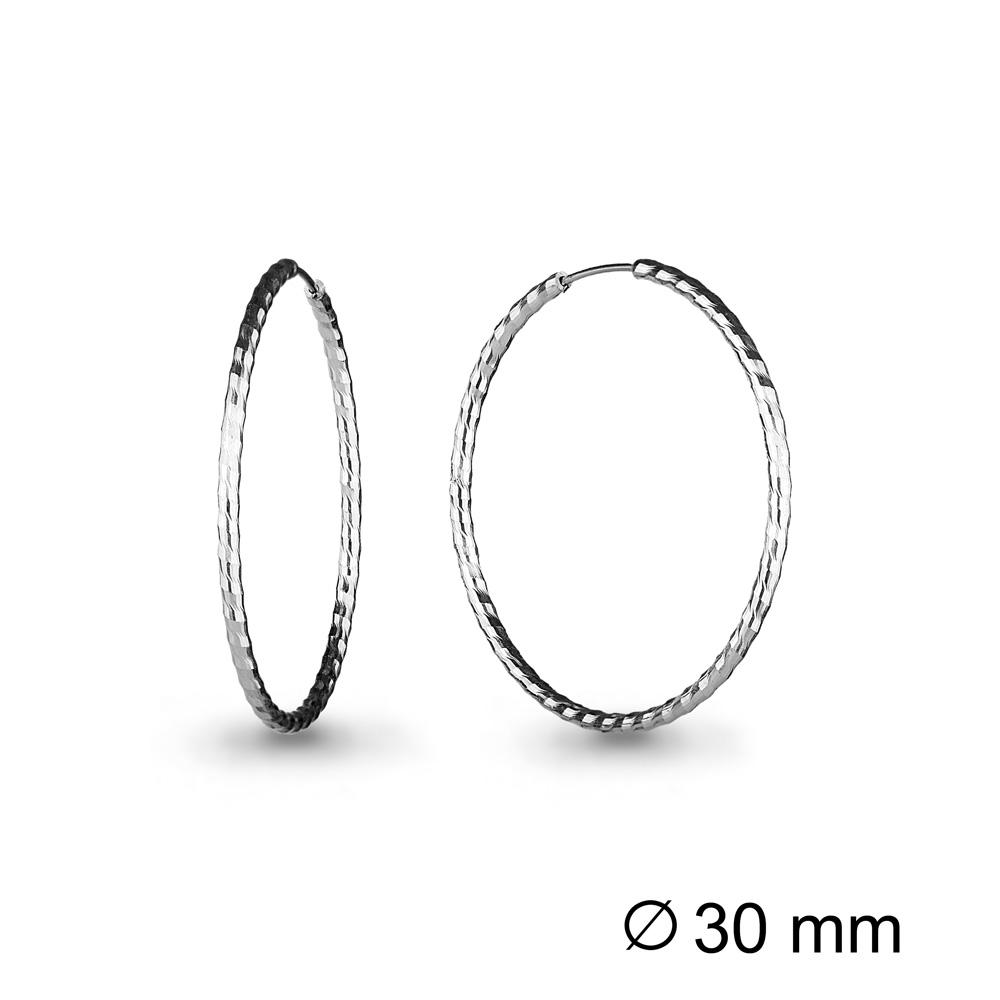 Серьги Конго Aquamarine,  серебро 925 проба