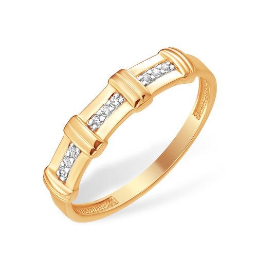 Кольцо декоративное 7 Карат, красное золото 585 проба, вставка фианит (7 Карат, Беларусь)