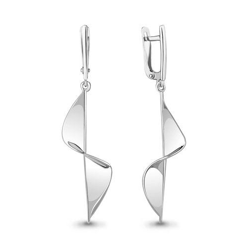 Серьги длинные Aquamarine,  серебро 925 проба (Aquamarine, Россия)