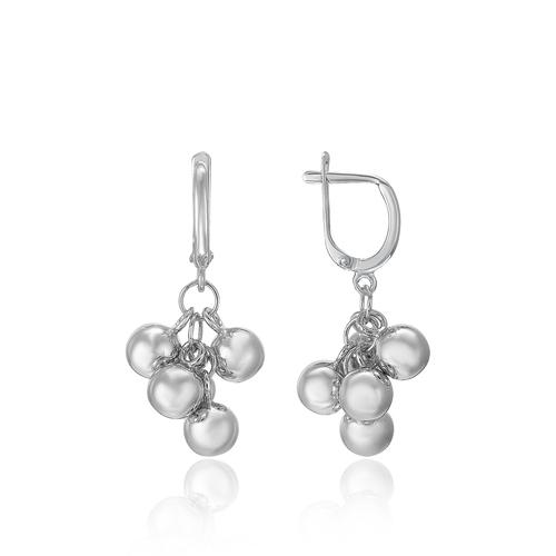 Серьги длинные,  серебро 925 проба (Россия)