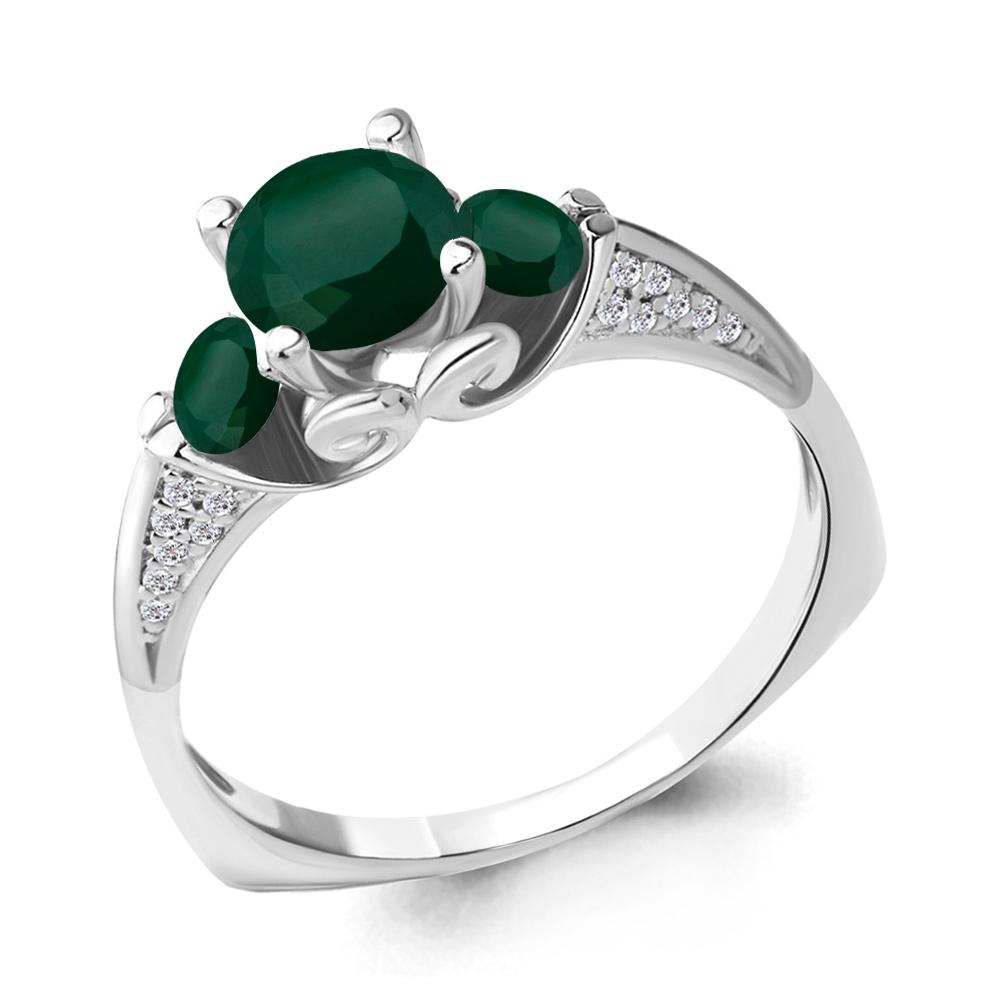 Кольцо декоративное Aquamarine,  серебро 925 проба, вставка фианит (Aquamarine, Россия)