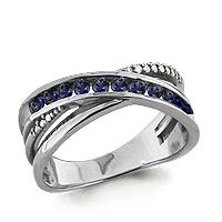 Кольцо декоративное Aquamarine, белое золото 585 проба, вставка бриллиант (Aquamarine, Россия)