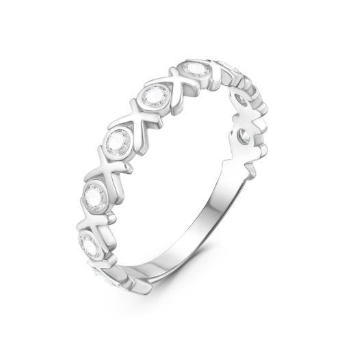 Кольцо декоративное Серебро России,  серебро 925 проба, вставка фианит (Серебро России, Россия)