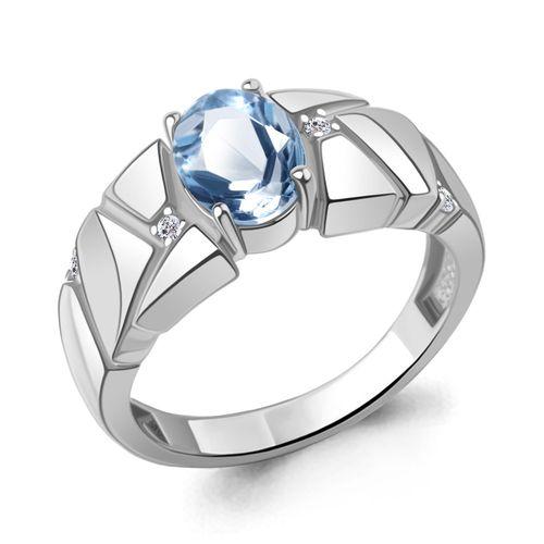 Кольцо декоративное Aquamarine,  серебро 925 проба, вставка фианит (Aquamarine, Россия)
