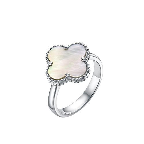 Кольцо декоративное,  серебро 925 проба, вставка перламутр