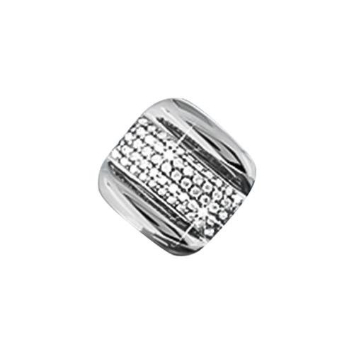 Подвеска шарм Aquamarine,  серебро 925 проба, вставка фианит