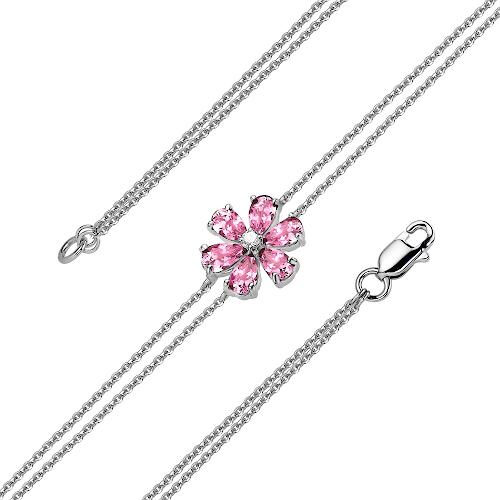 Браслет декоративный LUCKY DIAMOND, белое золото 585 проба, вставка бриллиант