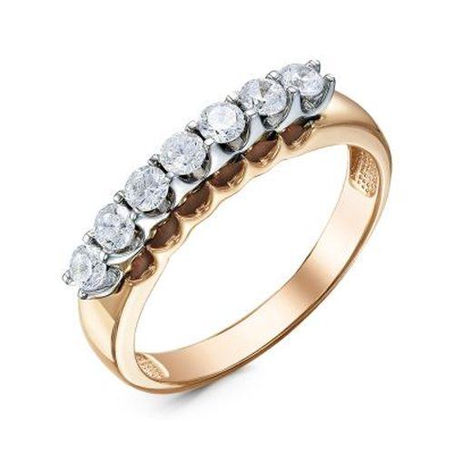 Кольцо декоративное RoseGrace, красное золото 585 проба, вставка бриллиант