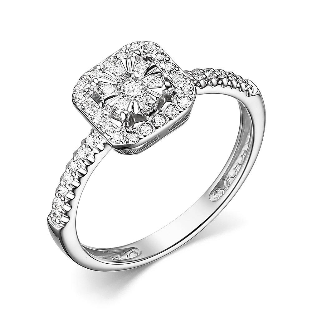 Кольцо декоративное Bellissima, белое золото 585 проба, вставка бриллиант (Bellissima, Россия)