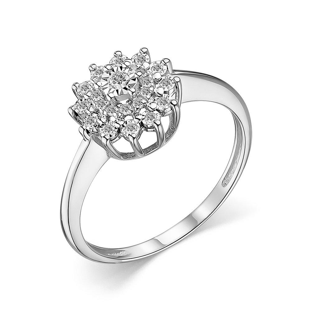 Кольцо декоративное Bellissima, белое золото 585 проба, вставка бриллиант (Bellissima, Россия)