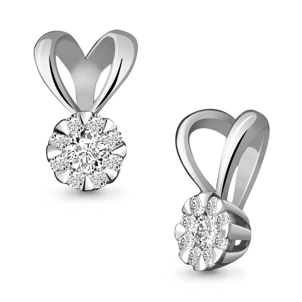 Подвеска декоративная Aquamarine, белое золото 585 проба, вставка бриллиант (Aquamarine, Россия)