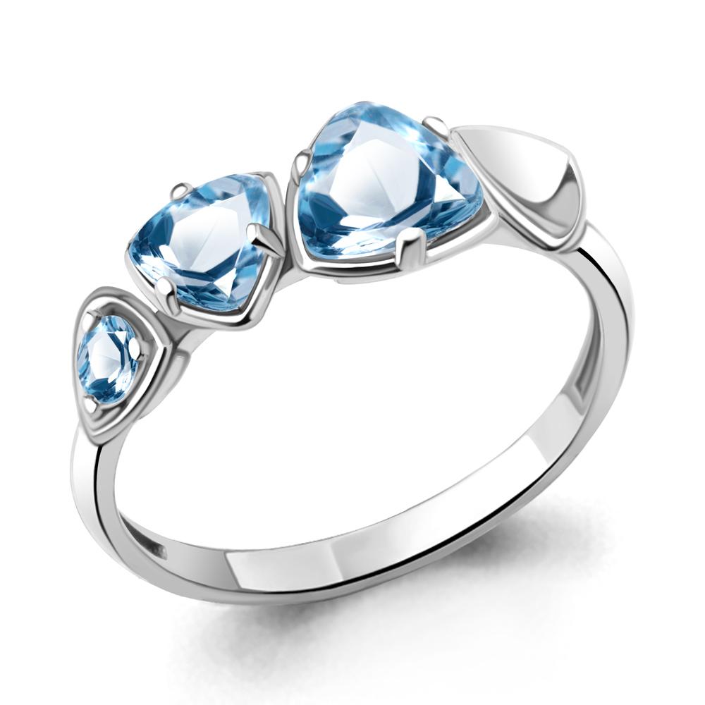 Кольцо декоративное Aquamarine,  серебро 925 проба, вставка топаз (Aquamarine, Россия)