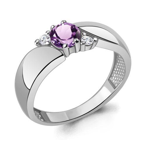Кольцо декоративное Aquamarine,  серебро 925 проба, вставка фианит