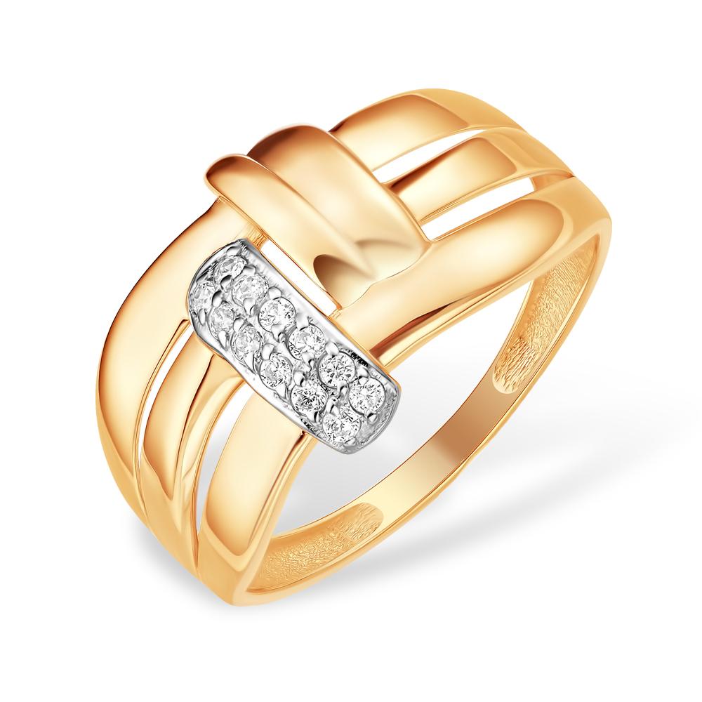 Кольцо декоративное 7 Карат, красное золото 585 проба, вставка фианит (7 Карат, Беларусь)