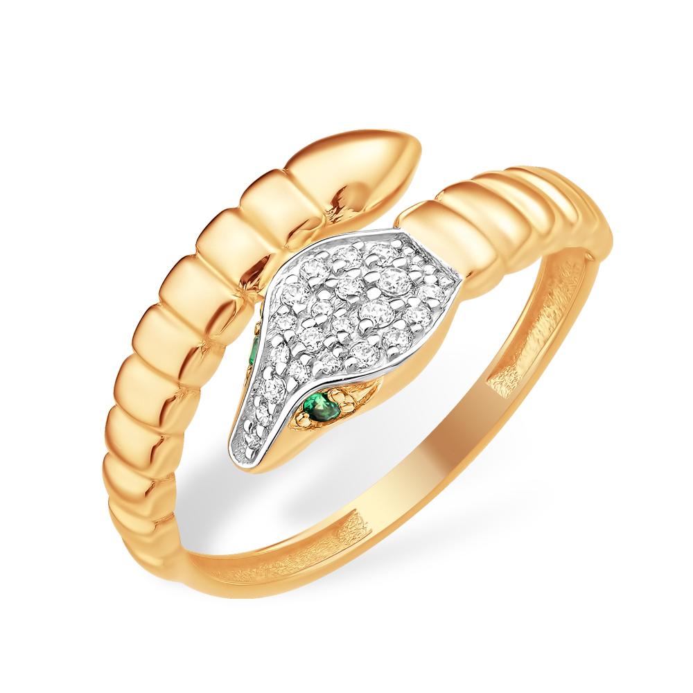 Кольцо декоративное 7 Карат, красное золото 585 проба, вставка фианит (7 Карат, Беларусь)