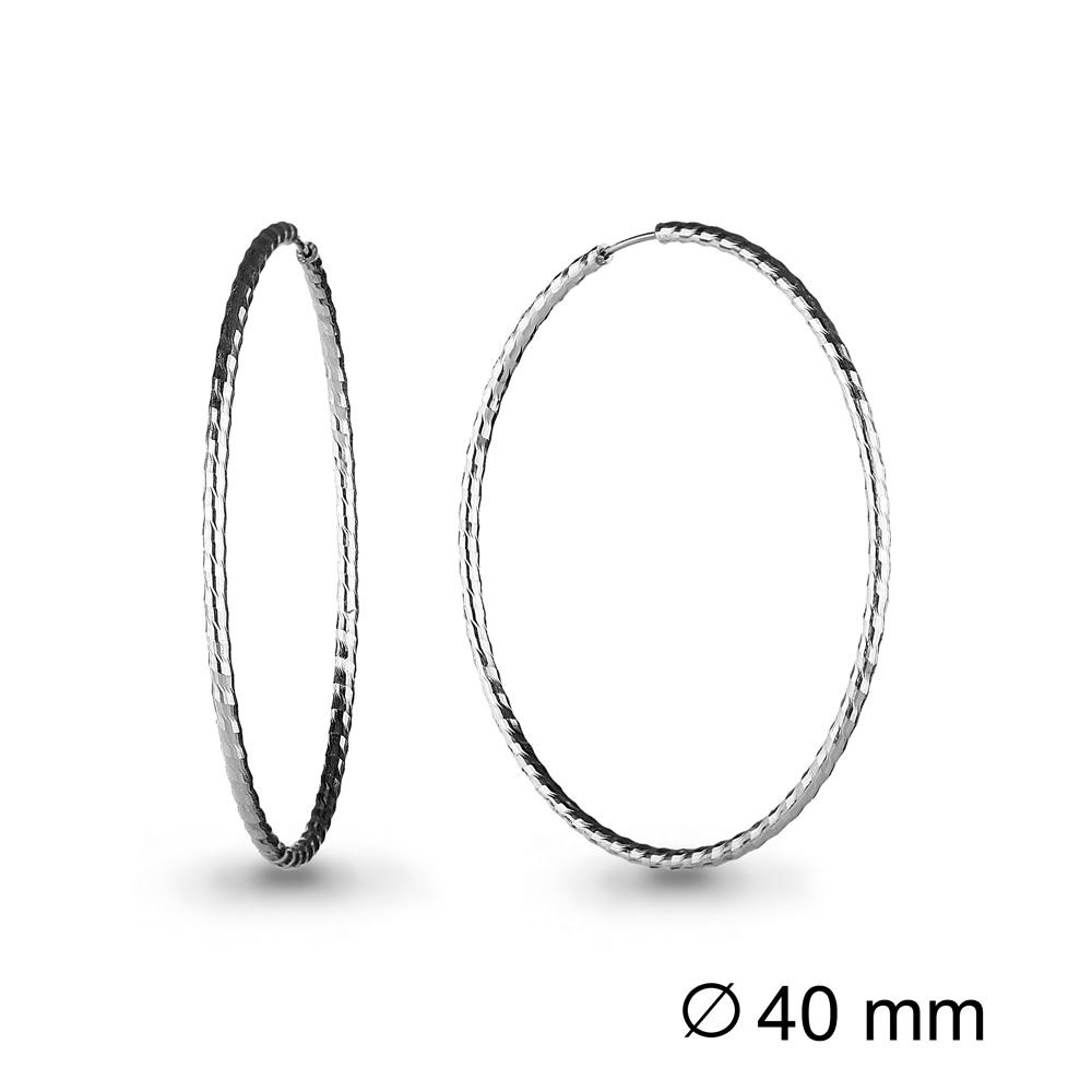 Серьги конго Aquamarine,  серебро 925 проба (Aquamarine, Россия)