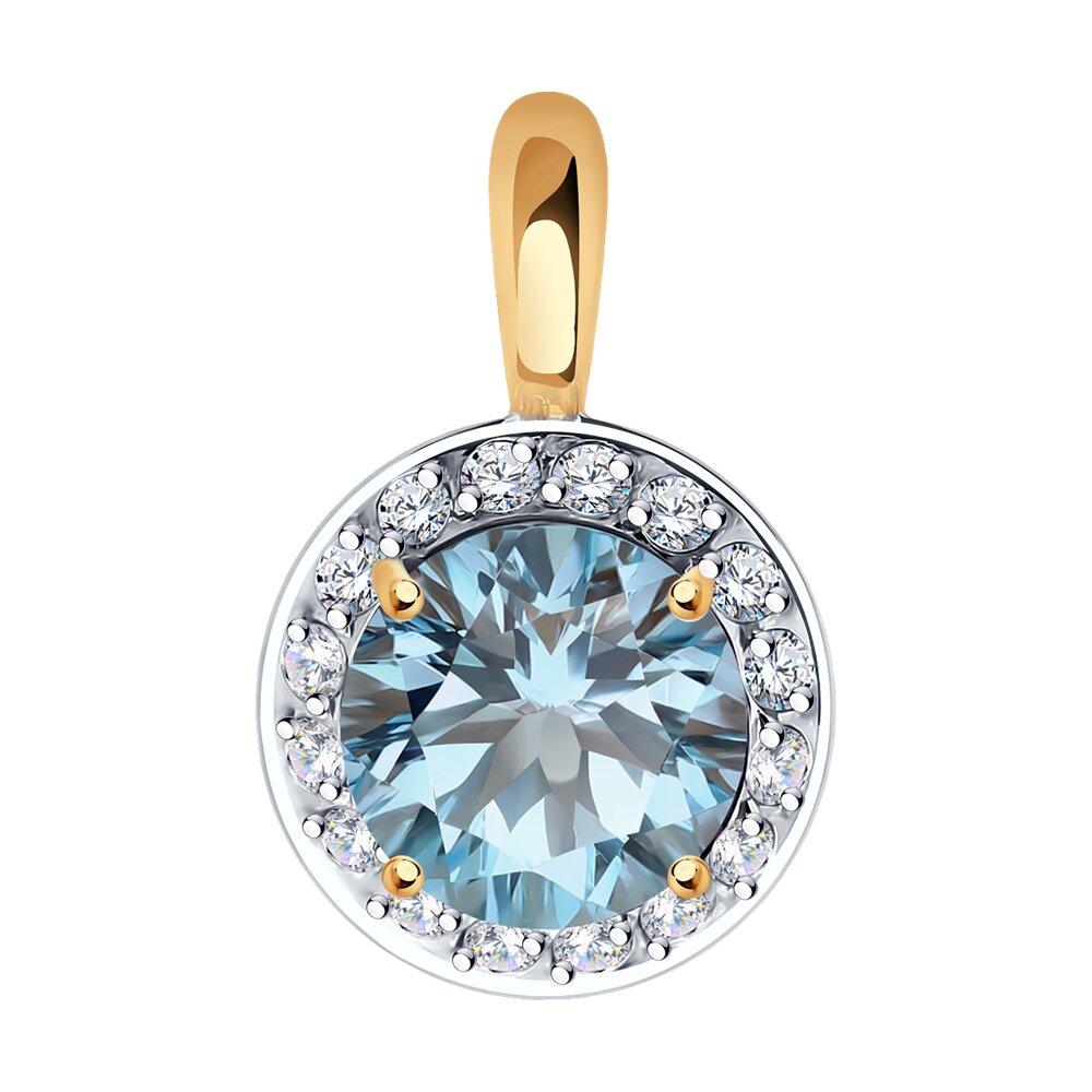 Подвеска декоративная SOKOLOV, красное золото 585 проба, вставка фианит/топаз (SOKOLOV, Россия) — от 943.73 руб. в сети магазинов 7 карат забронировать в магазине Подвеска декоративная SOKOLOV, красное золото 585 проба, вставка фианит/топаз (SOKOLOV, Россия)