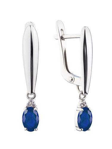 Серьги длинные СБ Золото,  серебро 925 проба (СБ Золото, Россия)