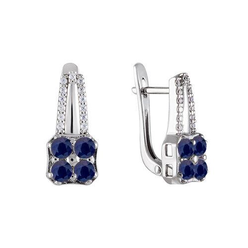 Серьги с английским замком СБ Золото,  серебро 925 проба (СБ Золото, Россия)