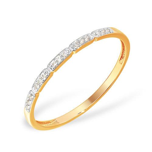 Кольцо дорожка 7 Карат, красное золото 585 проба, вставка фианит (7 Карат, Беларусь)