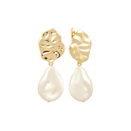 Серьги длинные Fresh Jewellery,  серебро 925 проба, вставка жемчуг (Fresh Jewellery, Россия)