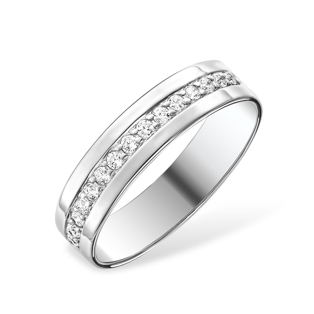 Кольцо декоративное 7 Карат, белое серебро 925 проба, вставка фианит (7 Карат, Беларусь)