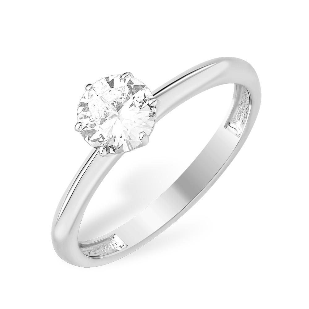 Кольцо помолвочное 7 Карат, белое серебро 925 проба, вставка фианит (7 Карат, Беларусь)