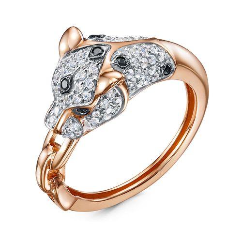 Кольцо декоративное 7 Карат, красное золото 585 проба, вставка фианит (7 Карат, Беларусь)