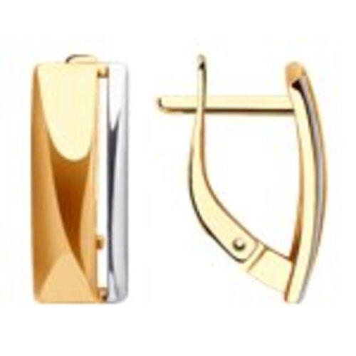 Серьги с английским замком Diamant, красное золото 585 проба (Diamant, Россия)