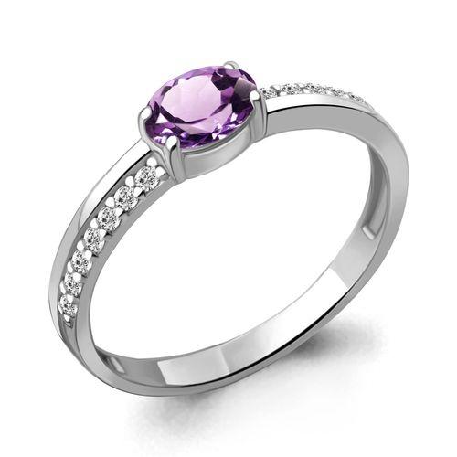 Кольцо декоративное Aquamarine,  серебро 925 проба, вставка фианит