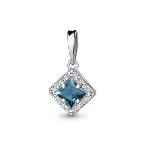 Подвеска декоративная Aquamarine,  серебро 925 проба, вставка фианит