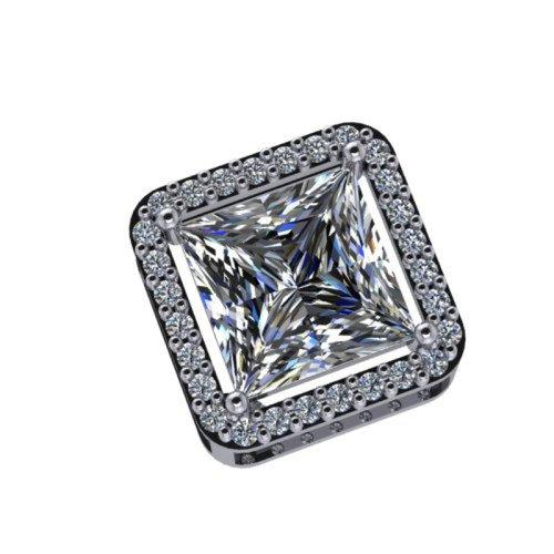 Подвеска декоративная,  серебро 925 проба, вставка фианит (Россия)