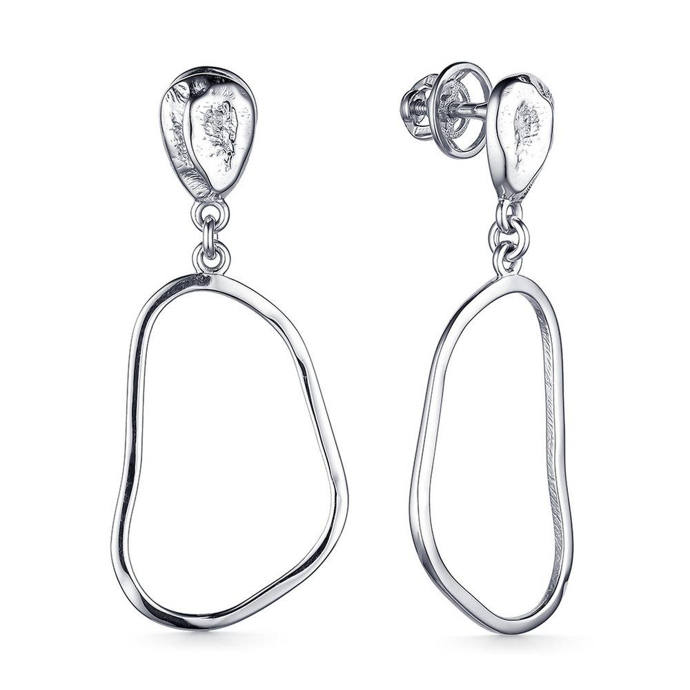 Серьги пусеты,  серебро 925 проба (Россия)