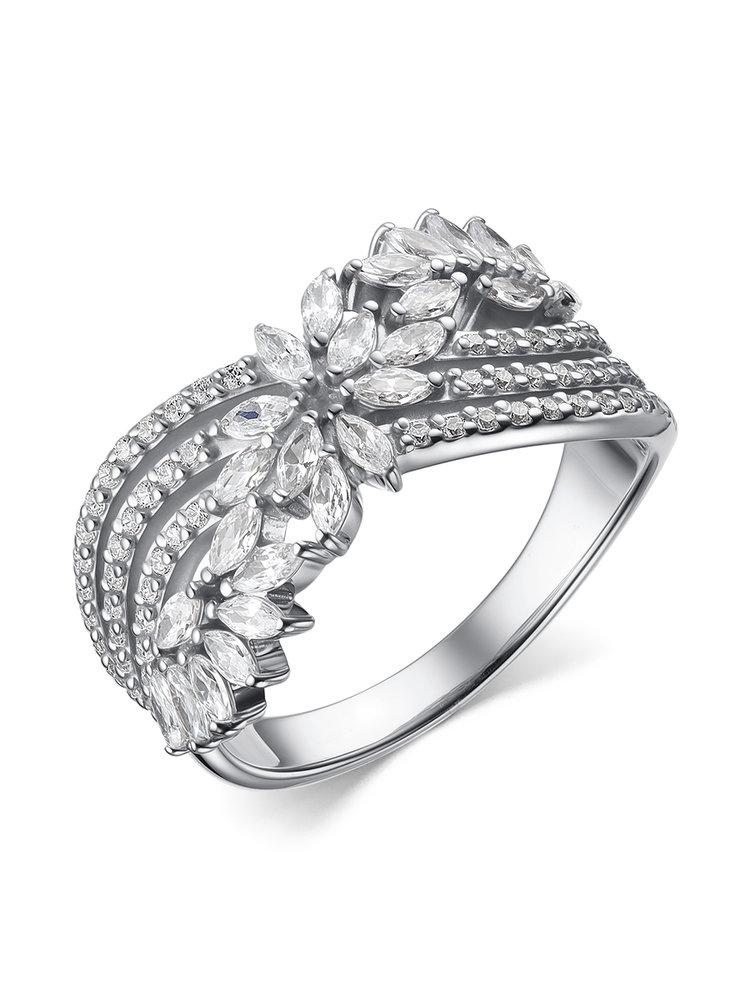 Кольцо декоративное,  серебро 925 проба, вставка фианит (Россия)