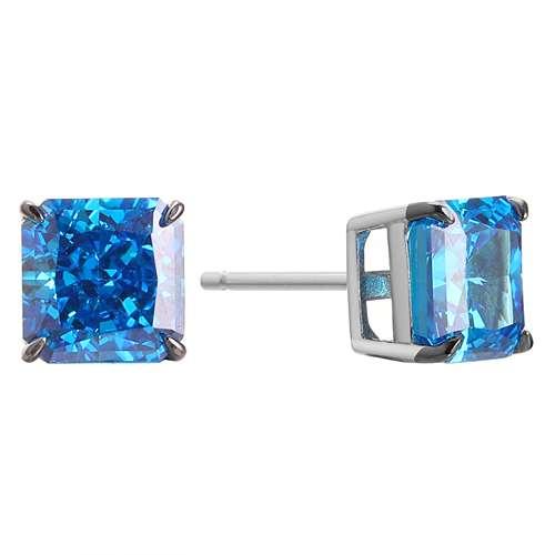 Серьги пусеты Fresh Jewellery,  серебро 925 проба, вставка фианит