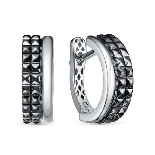 Серьги с английским замком DELTA,  серебро 925 проба (DELTA, Россия)