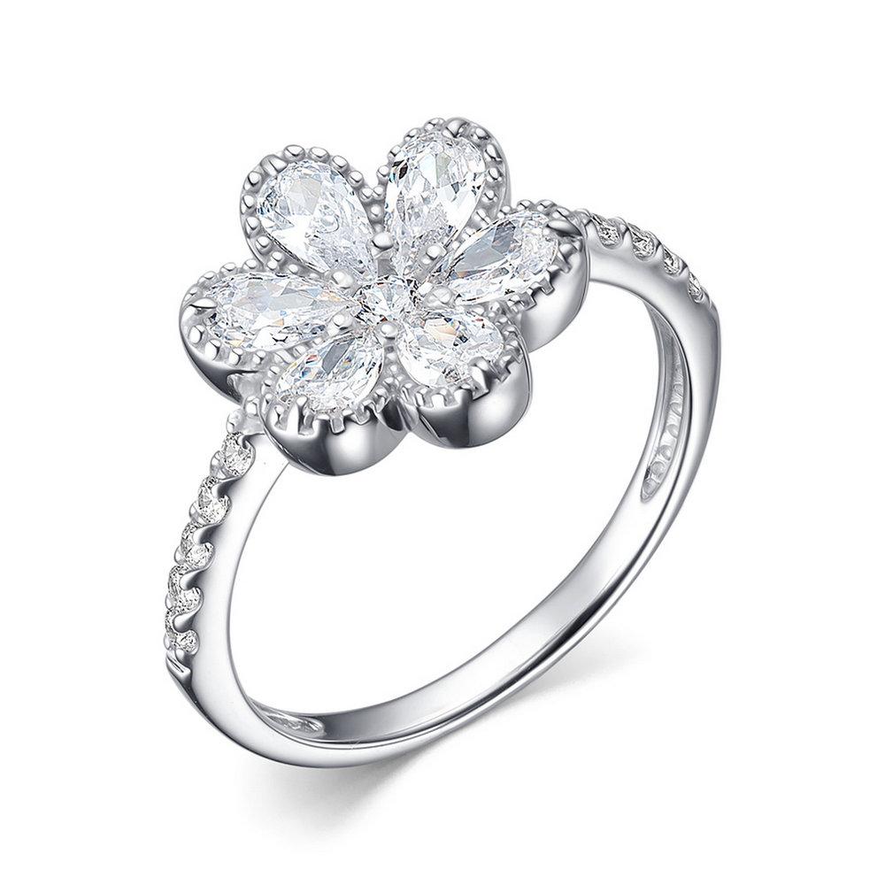 Кольцо декоративное,  серебро 925 проба, вставка фианит (Россия)