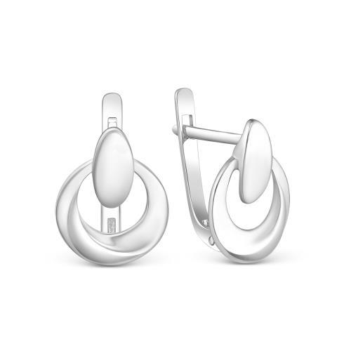 Серьги с английским замком Серебро России,  серебро 925 проба (Серебро России, Россия)