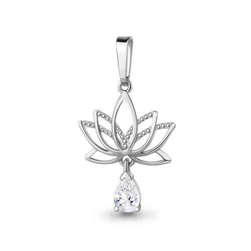 Подвеска декоративная Aquamarine,  серебро 925 проба, вставка фианит (Aquamarine, Россия)