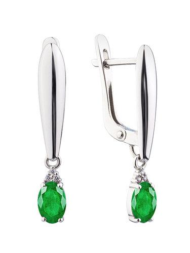 Серьги длинные СБ Золото,  серебро 925 проба (СБ Золото, Россия)