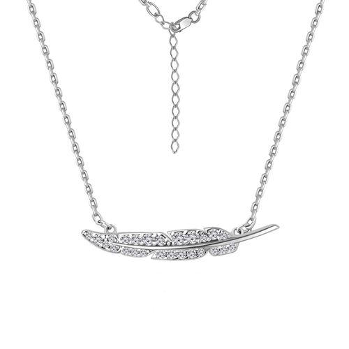 Колье Aquamarine,  серебро 925 проба, вставка фианит